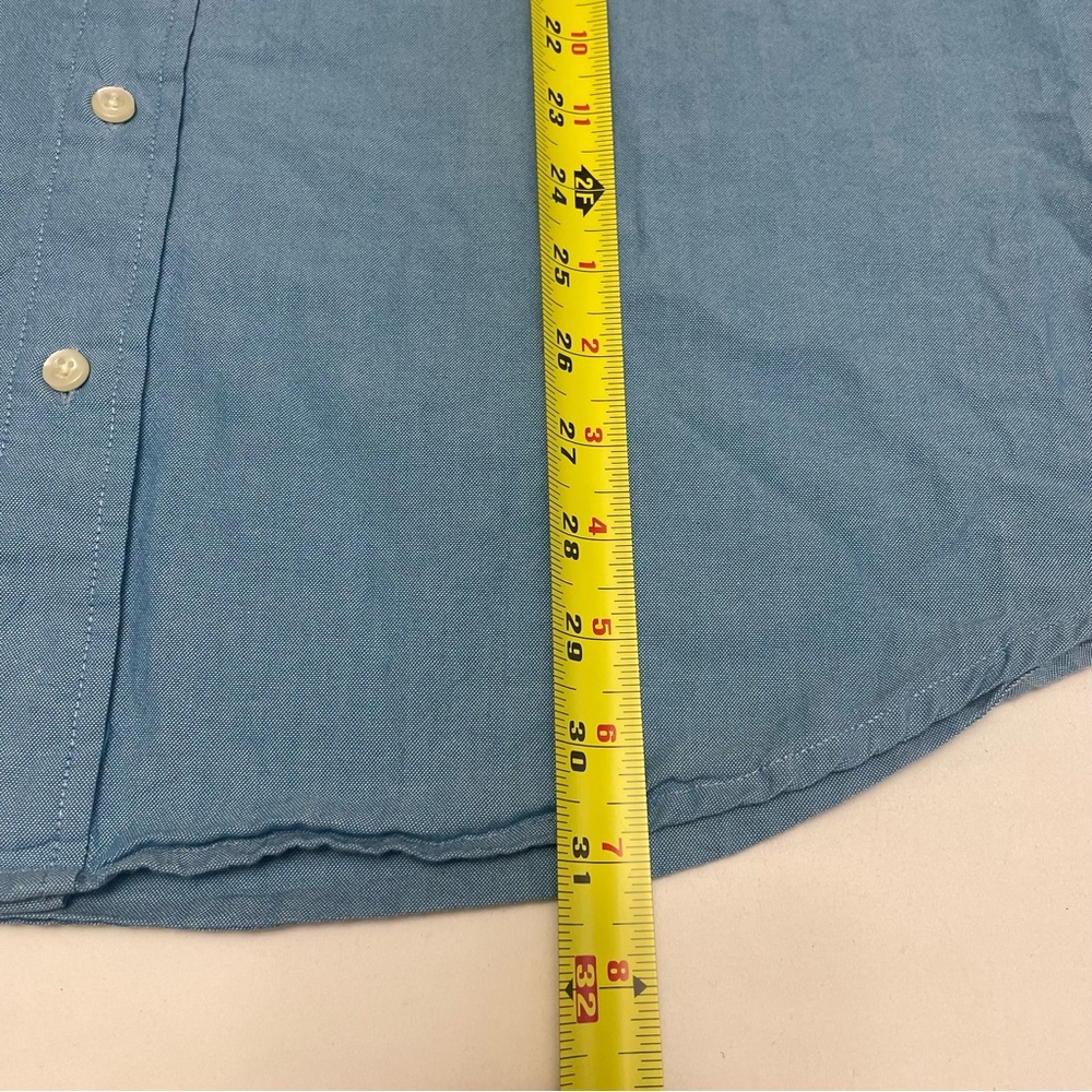 Tommy Hilfiger Men's Light Blue Button Down Shirt Long Sleeve 100% Cotton XXL - Picture 6 of 9